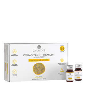 Collagen Shot Premium+, 13 000 mg kolagenu rybiego, 15 szt., smak mango