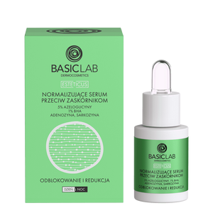 Normalizujące serum przeciw zaskórnikom z 5% azeloglicyny i 1% BHA – 15 ml