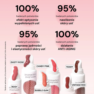 Peptydowy tint do ust, Nawilżenie i Ujędrnienie, 220/Rosy 