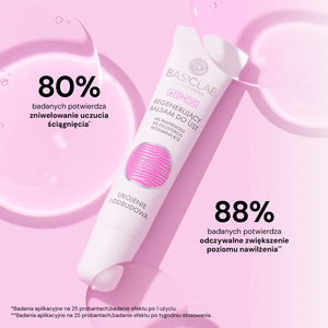 Regenerujący balsam do ust do skóry ultrawrażliwej, podrażnionej lub skłonnej do atopii, 4% pantenolu, 2% fitosteroli, witamina B12, Ukojenie i Odbudowa